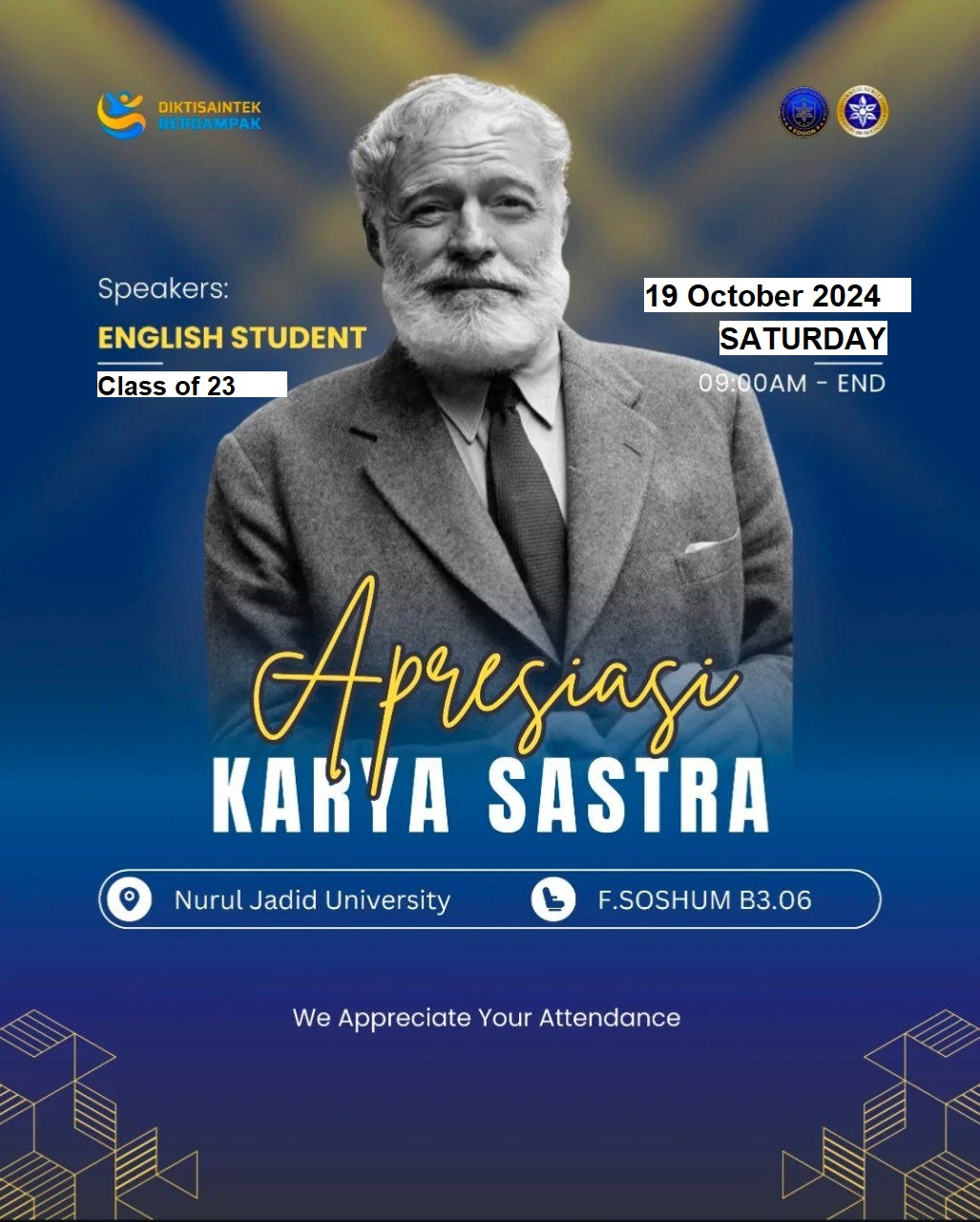 Apresiasi Sastra oleh Program Studi Pendidikan Bahasa Inggris