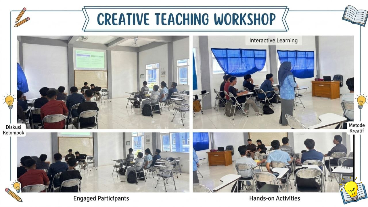 Creative Teaching Workshop: Tingkatkan Inovasi Mengajar Mahasiswa PBI Bersama Praktisi Pendidikan